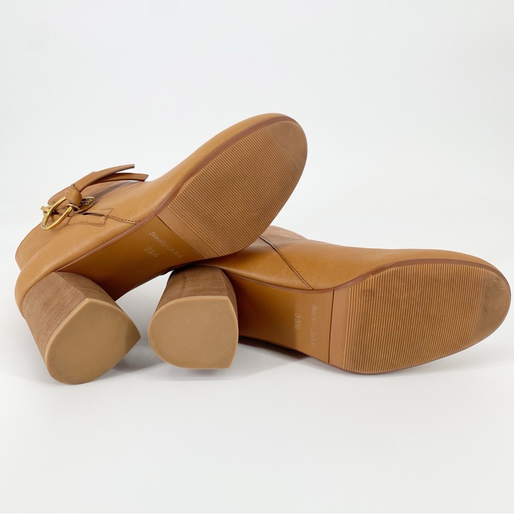 See by Chloe Louise Medium Calfskin Leather Tan Ankle Boots 39.5 / 9 - Picture 8 of 13